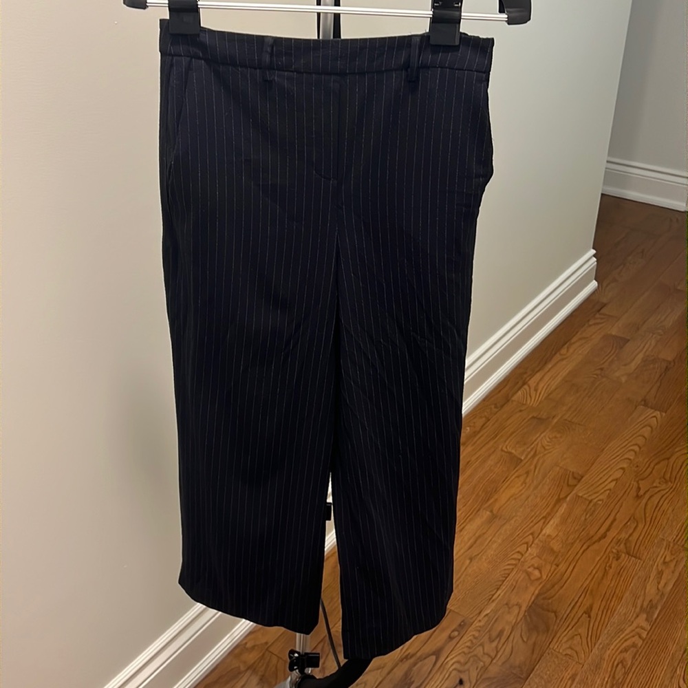RW&CO. Black Pinstripe Wide Leg Pants